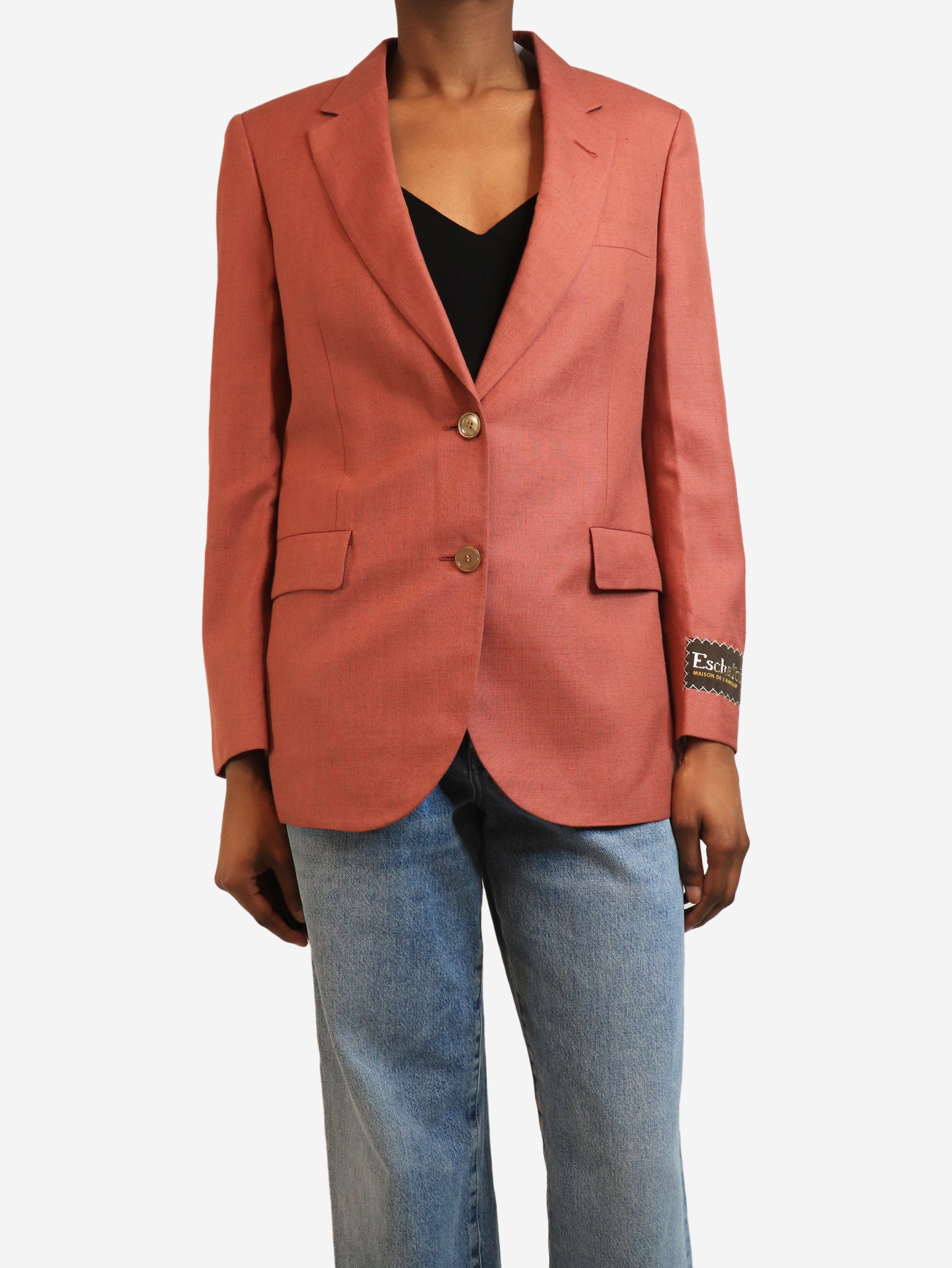 Dusty pink linen blazer - size S Coats & Jackets Gucci 