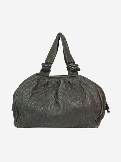 Green silver 2008 hardware bowler bag Top Handle Bags Chanel 