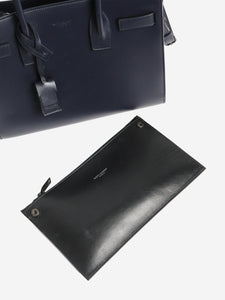 Saint Laurent Navy blue Paris Baby Sac de Jour 2way bag