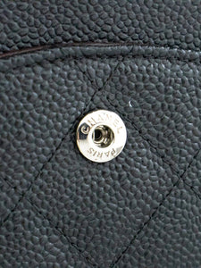 Chanel Black 2013 large caviar Classic Double Flap bag