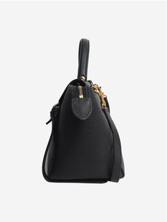 Black grained calfskin belt bag Cross-body Bags Celine 