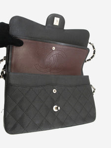 Chanel Black 2013 large caviar Classic Double Flap bag