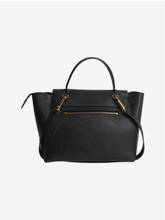 Black grained calfskin belt bag Cross-body Bags Celine 