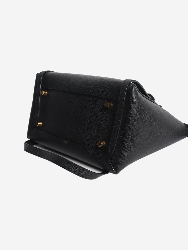 Black grained calfskin belt bag Cross-body Bags Celine 