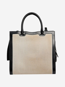 Saint Laurent Neutral medium canvas Uptown 2way bag with clutch