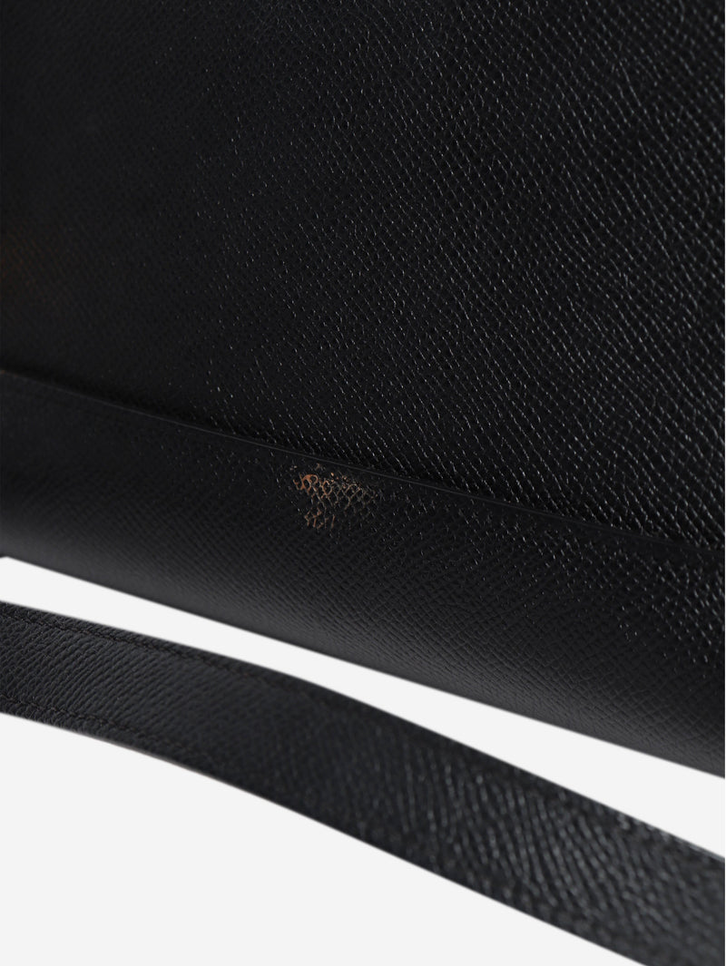 Black grained calfskin belt bag Cross-body Bags Celine 