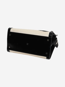 Saint Laurent Neutral medium canvas Uptown 2way bag with clutch