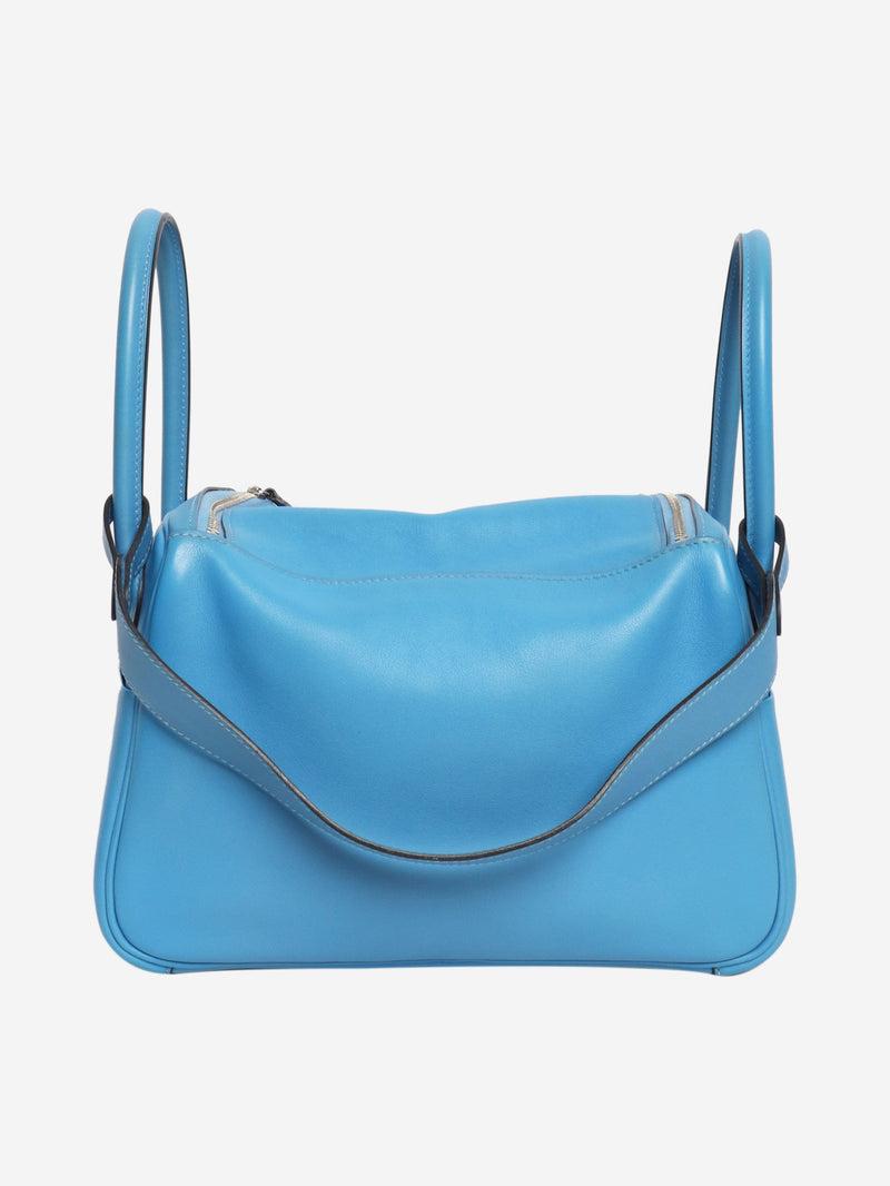 Blue Lindy 2016 leather bag Top Handle Bags Hermes 