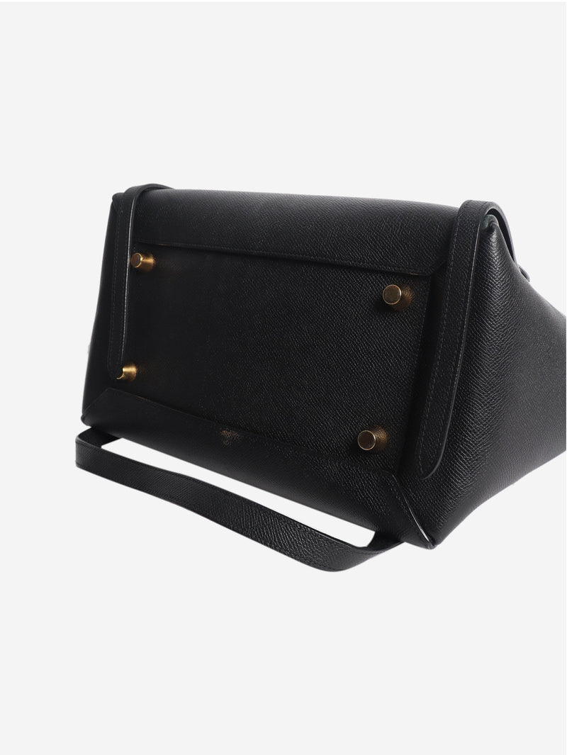 Black grained calfskin belt bag Cross-body Bags Celine 