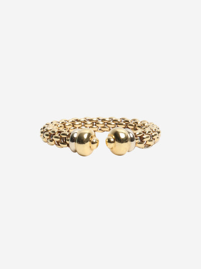 Gold 18 carat gold braided bangle Jewellery Fope 