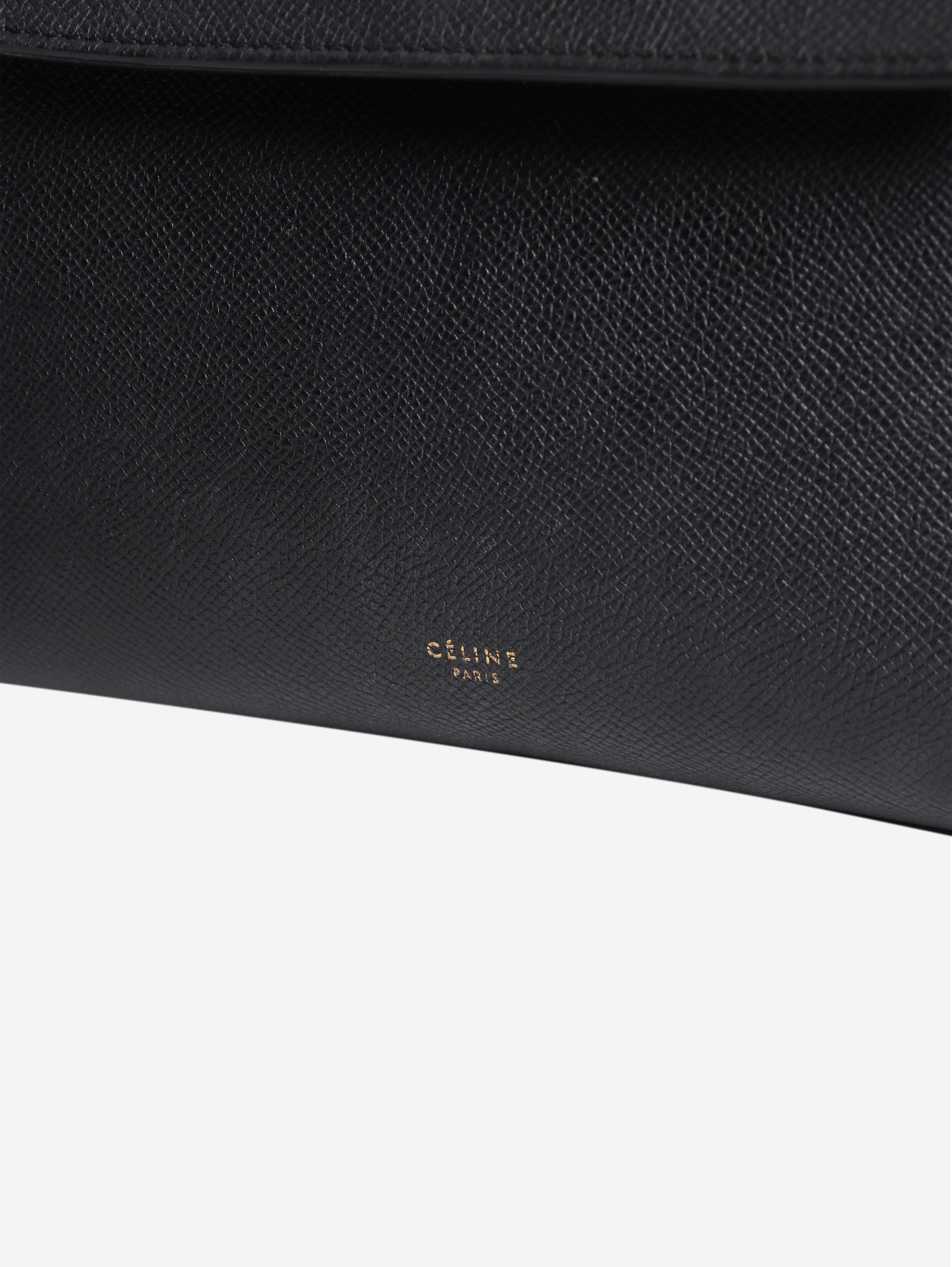 Black grained calfskin belt bag Cross-body Bags Celine 