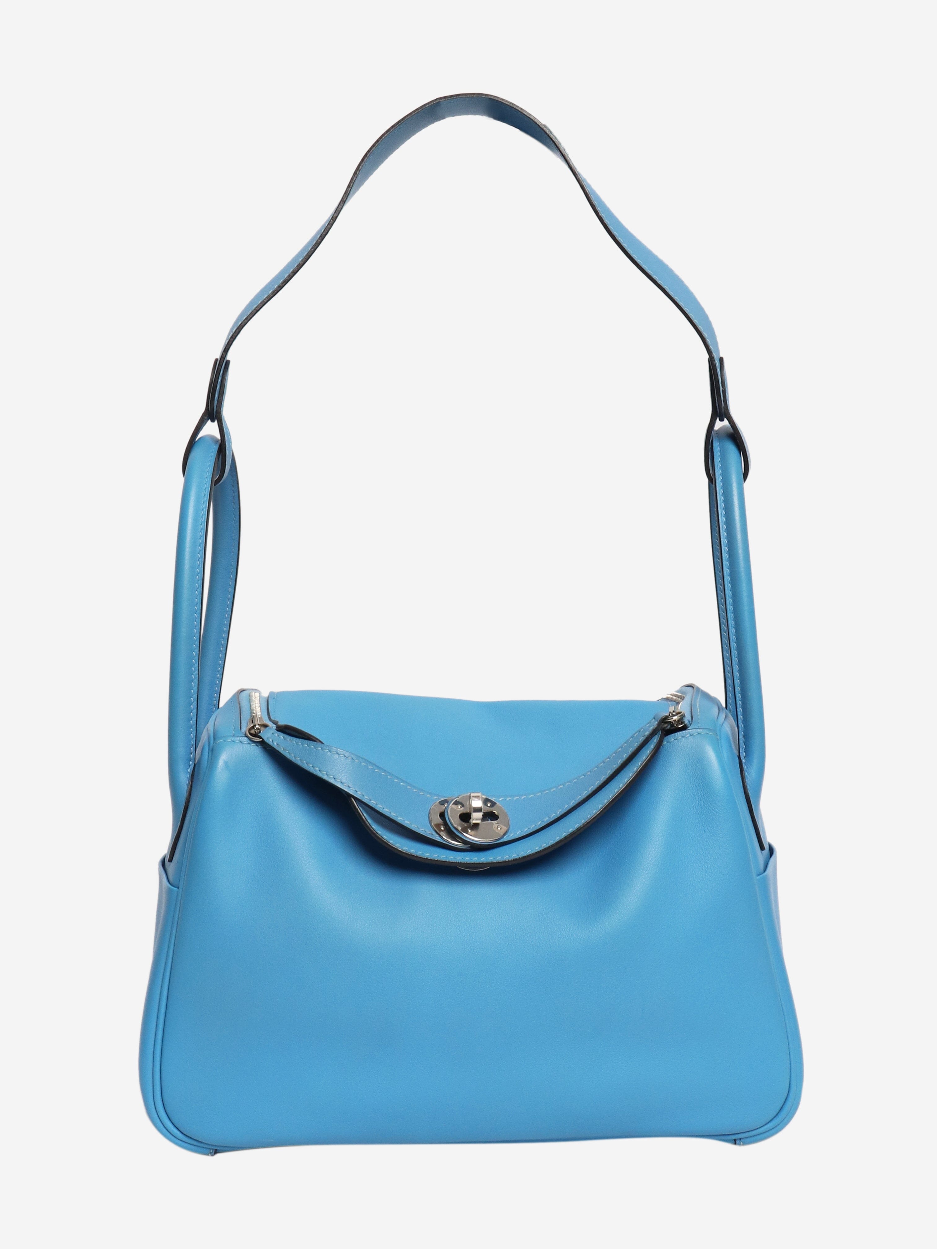 Blue Lindy 2016 leather bag Top Handle Bags Hermes 