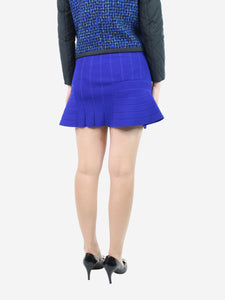 Sandro Blue flared mini skirt - size UK 8