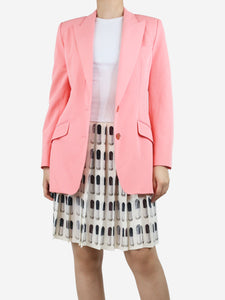 Dolce & Gabbana Pink peak lapel tailored blazer - size UK 10