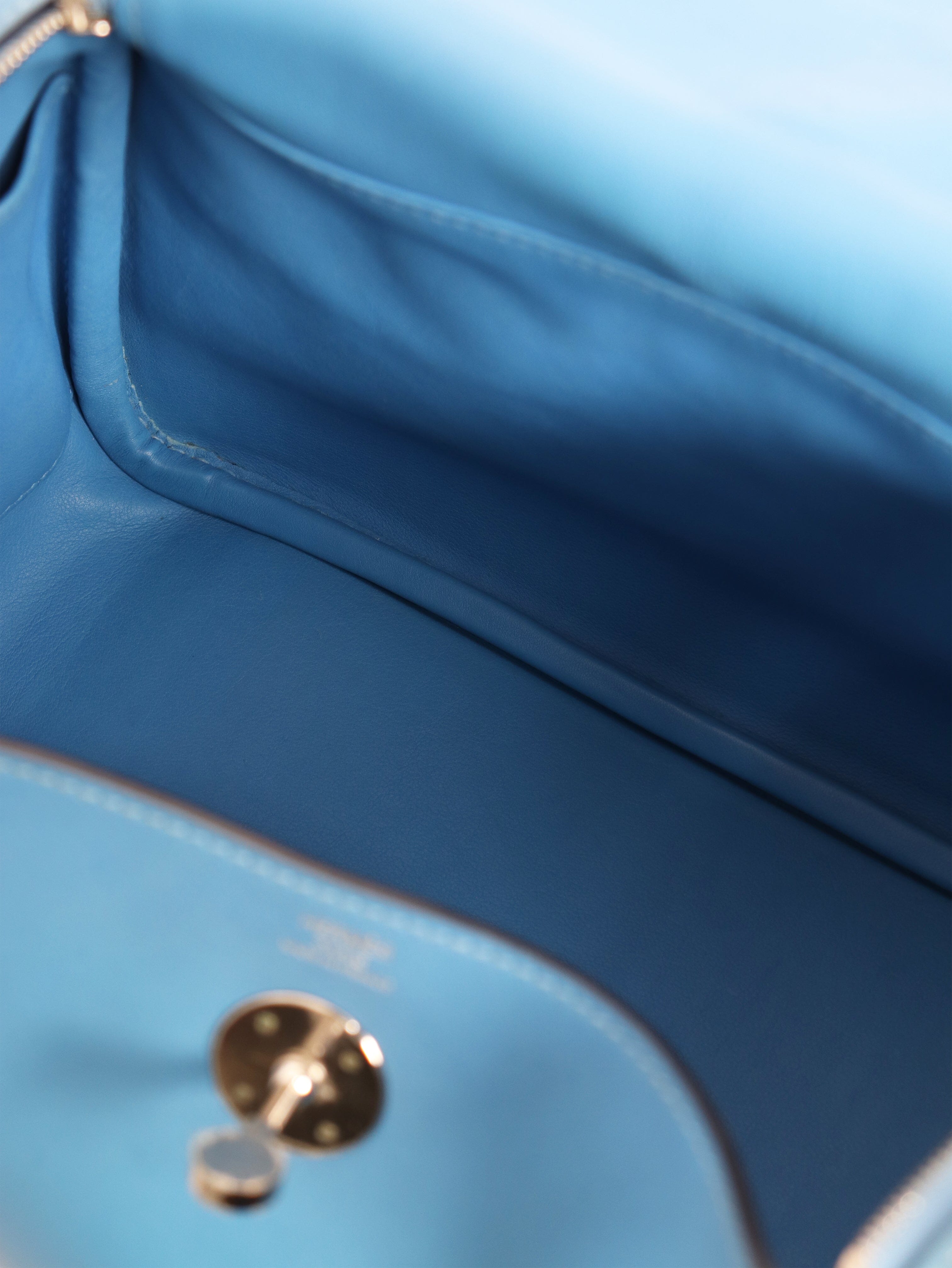 Blue Lindy 2016 leather bag Top Handle Bags Hermes 