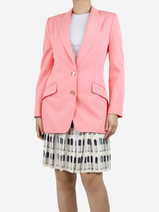 Dolce & Gabbana Pink peak lapel tailored blazer - size UK 10