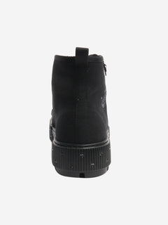 Black canvas ankle boots - size EU 39 (UK 6) Boots Hermes 