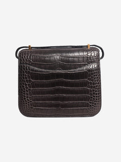 Dark grey Alligator Constance bag