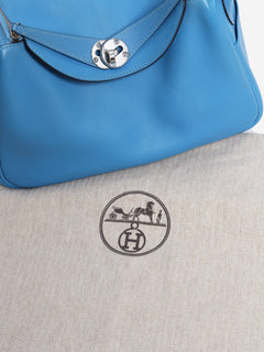Blue Lindy 2016 leather bag Top Handle Bags Hermes 