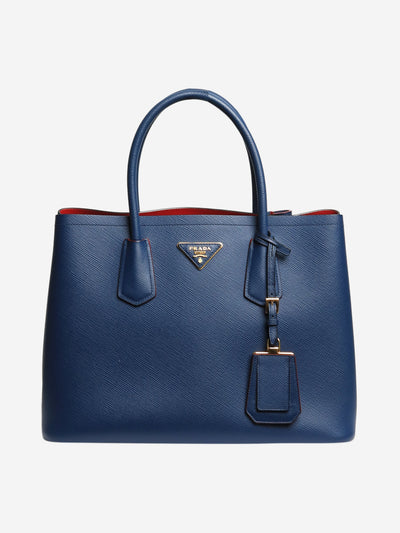 Blue Saffiano Cuir leather 2way bag Shoulder bags Prada 