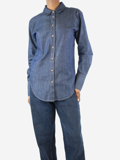 Dark blue denim shirt - size XS Tops Frame 