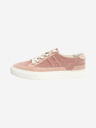 Pink corduroy trainers - size EU 38.5 (UK 5.5) Trainers Hermes 