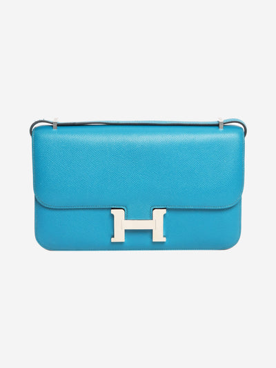 Blue Constance Elan bag in Epsom leather Cross-body bags Hermes 