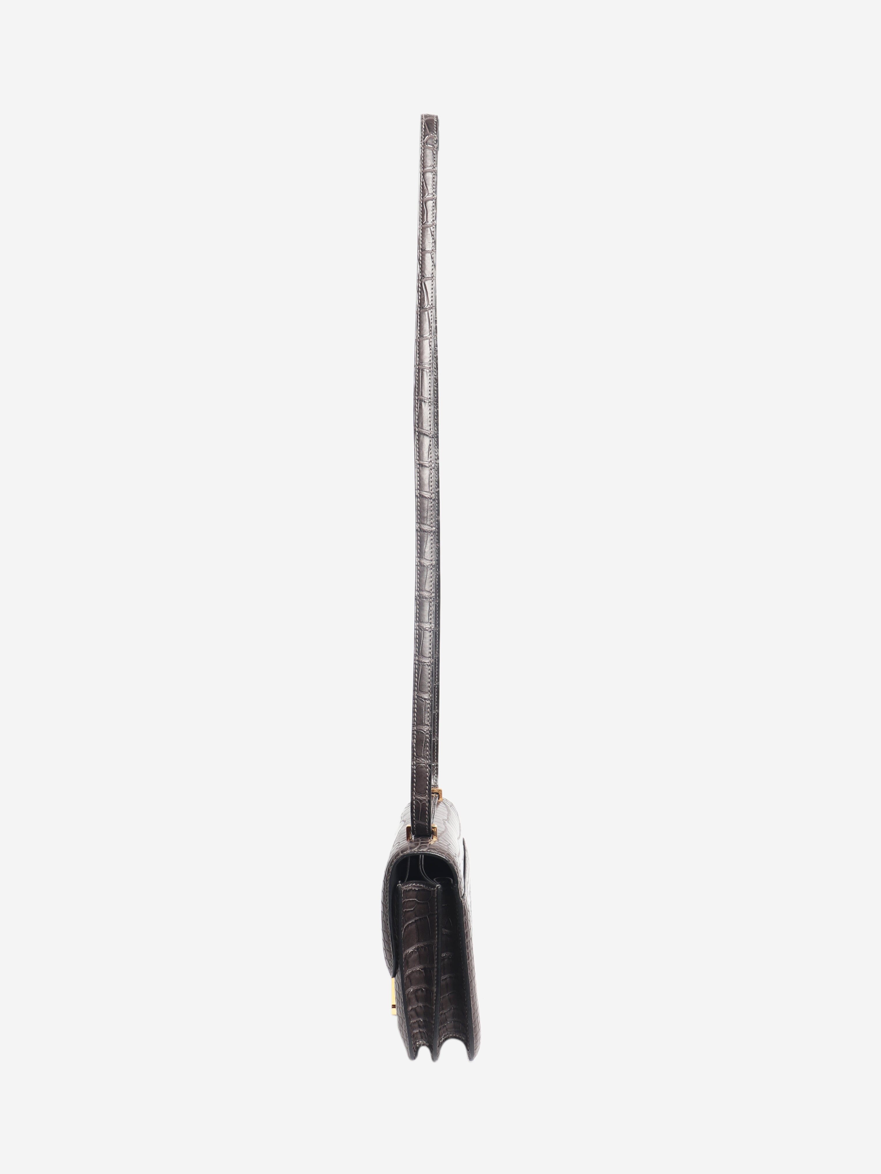 Dark grey Alligator Constance bag