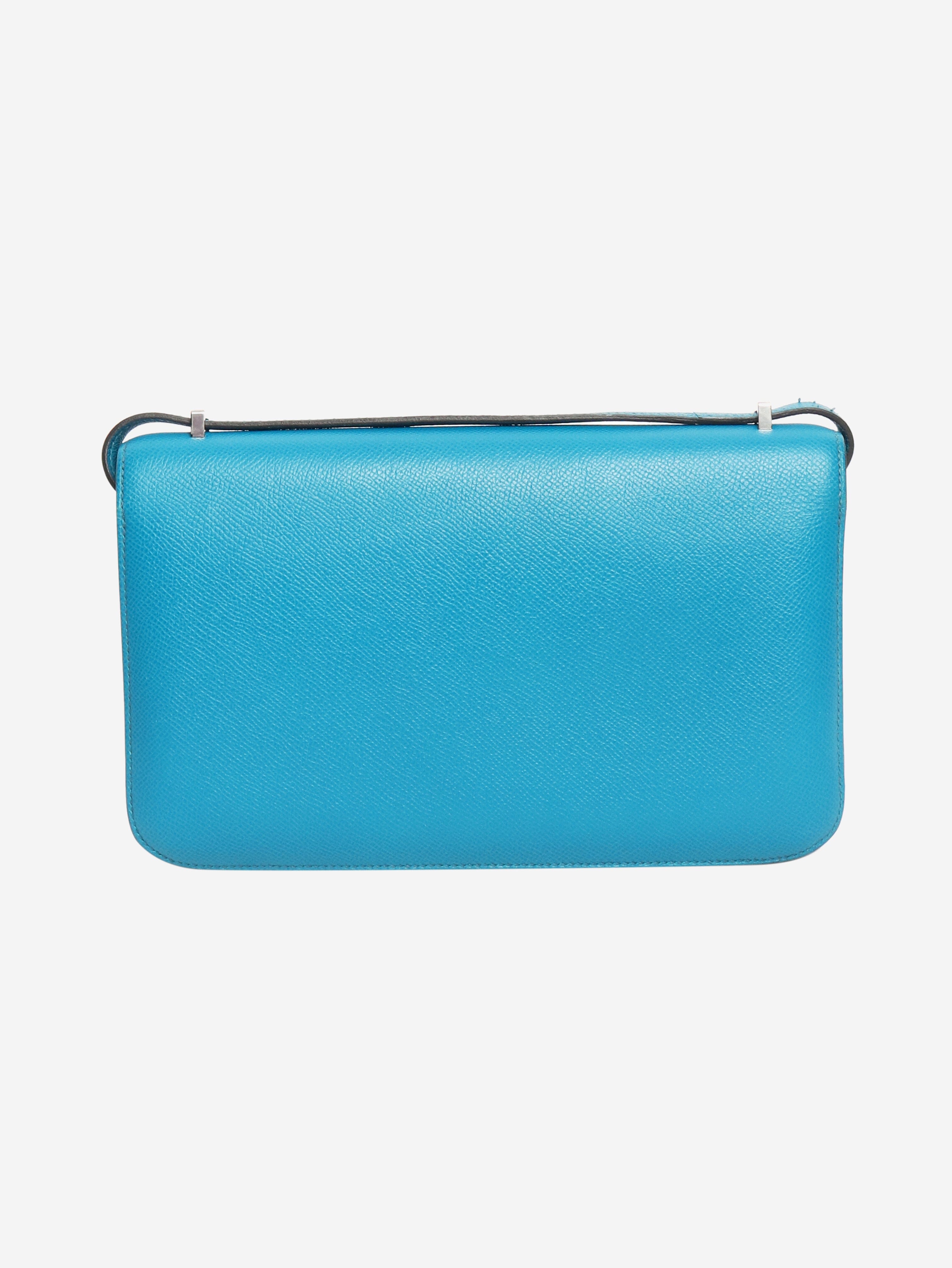 Blue Constance Elan bag in Epsom leather Cross-body bags Hermes 