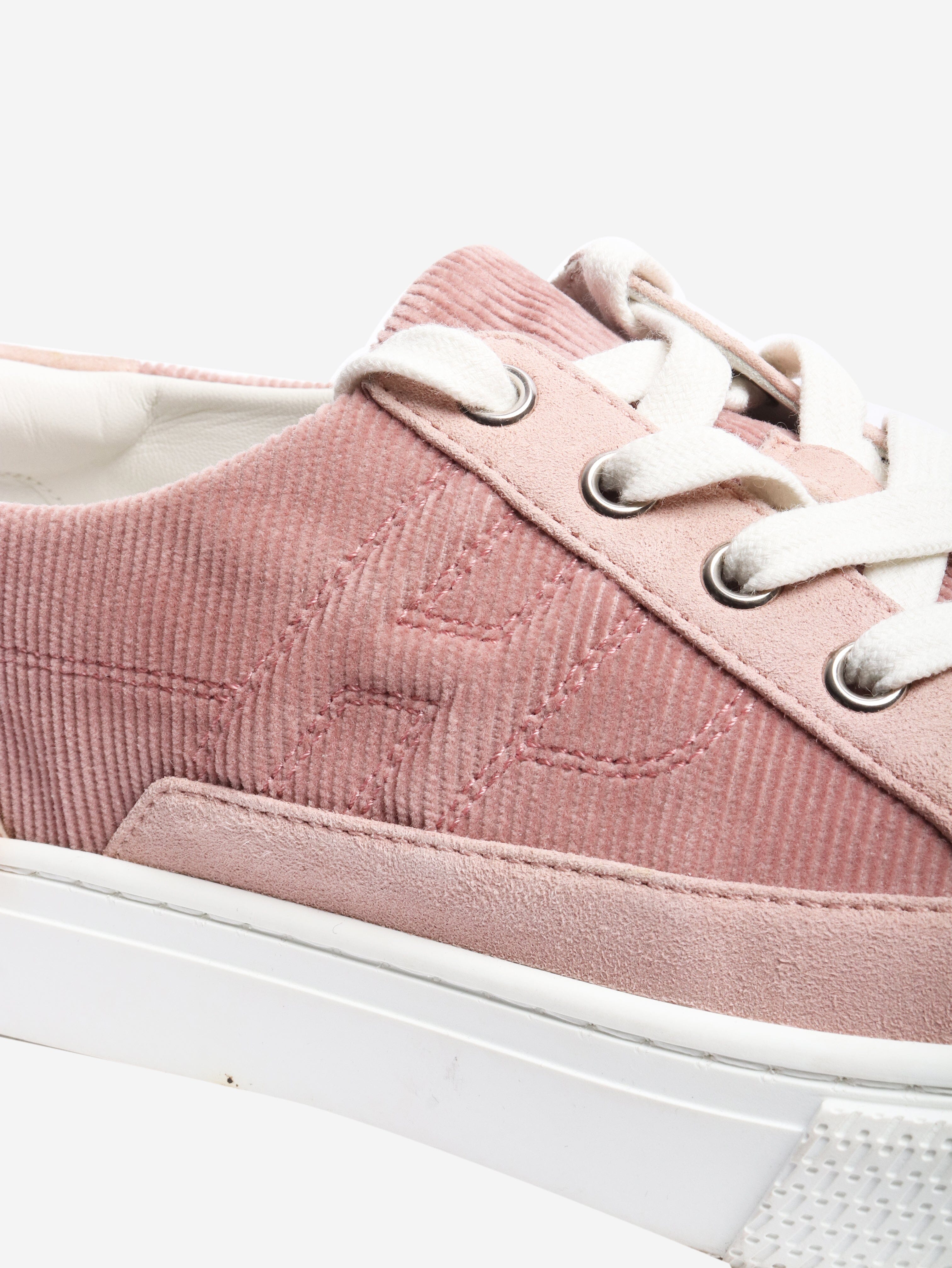 Pink corduroy trainers - size EU 38.5 (UK 5.5) Trainers Hermes 
