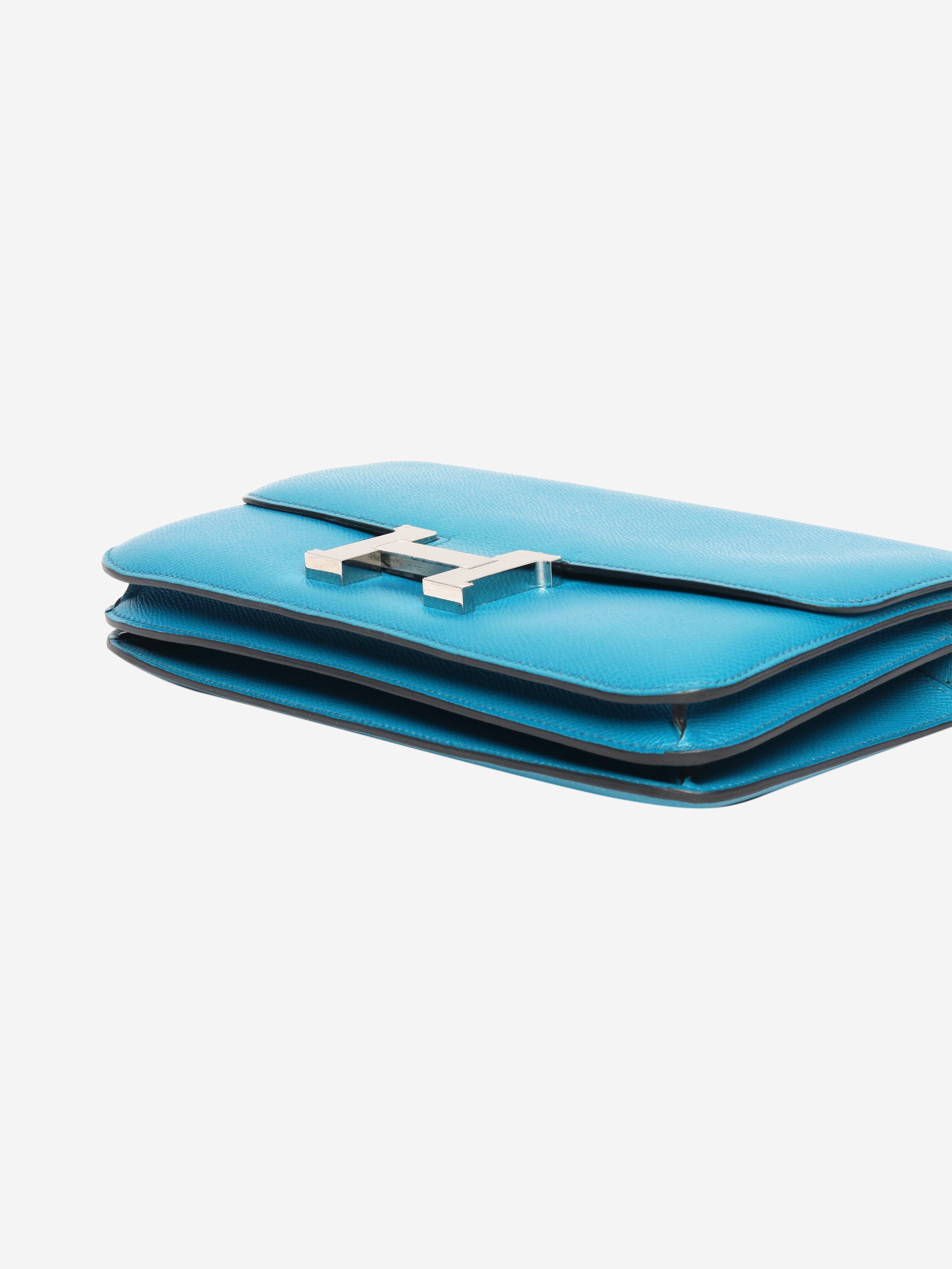Blue Constance Elan bag in Epsom leather Cross-body bags Hermes 