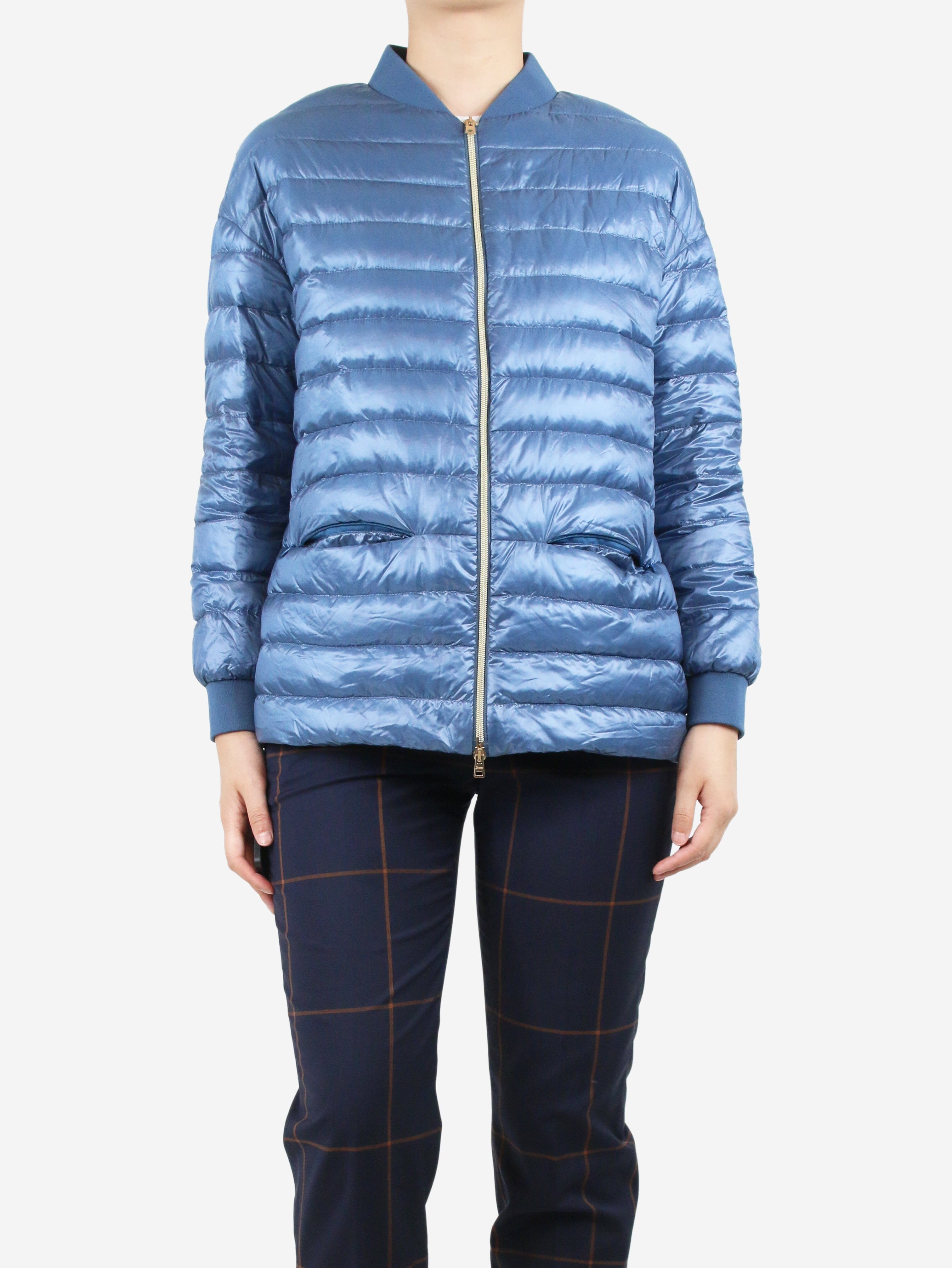 Blue puffer jacket - size UK 10 Coats & Jackets Herno 