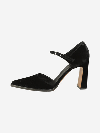 Black velvet pointed toe heels - size EU 38.5 Heels Celine 