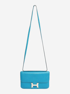 Blue Constance Elan bag in Epsom leather Cross-body bags Hermes 