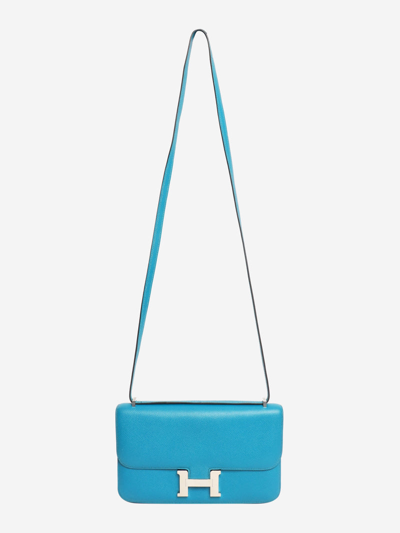 Blue Constance Elan bag in Epsom leather Cross-body bags Hermes 