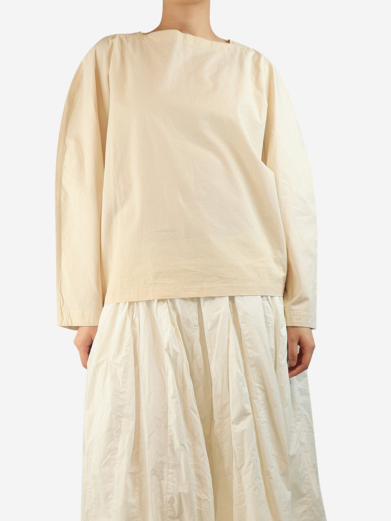 Cream cotton top - size M Tops Sono 