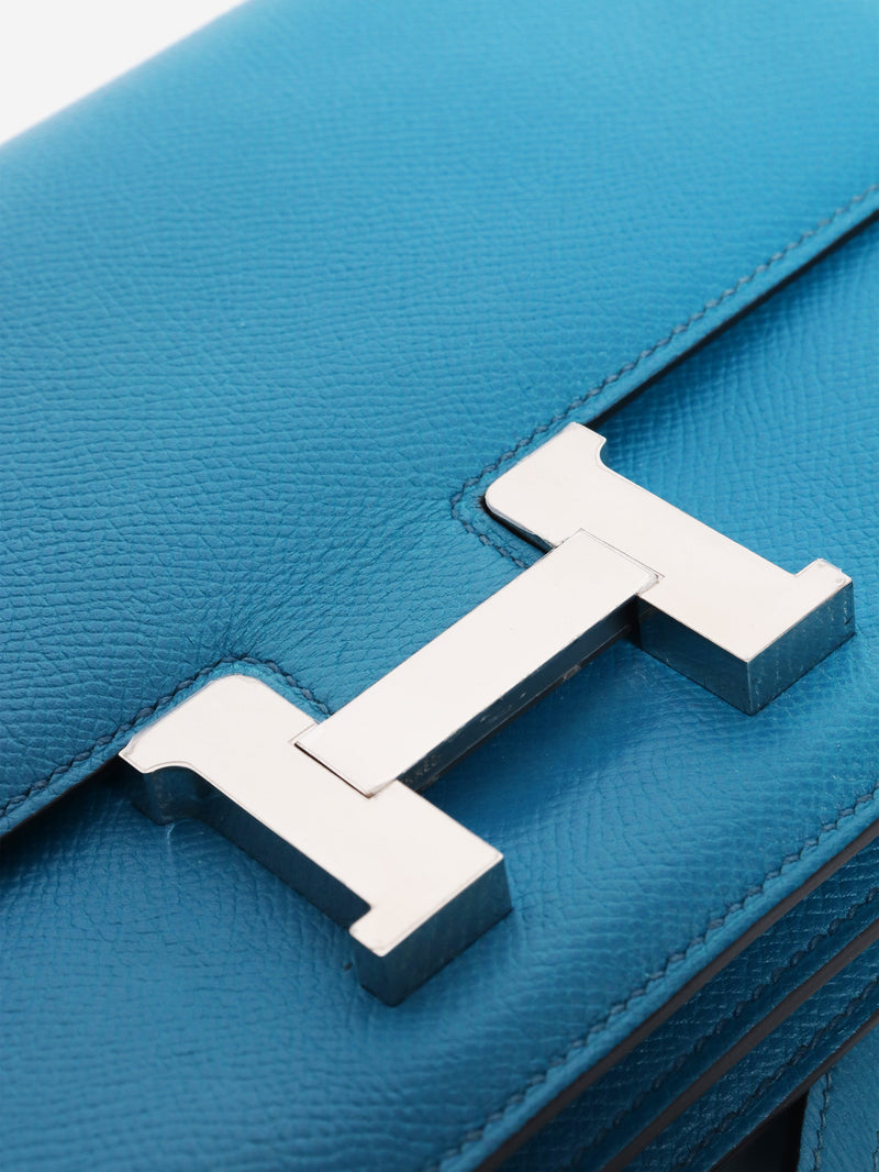 Blue Constance Elan bag in Epsom leather Cross-body bags Hermes 