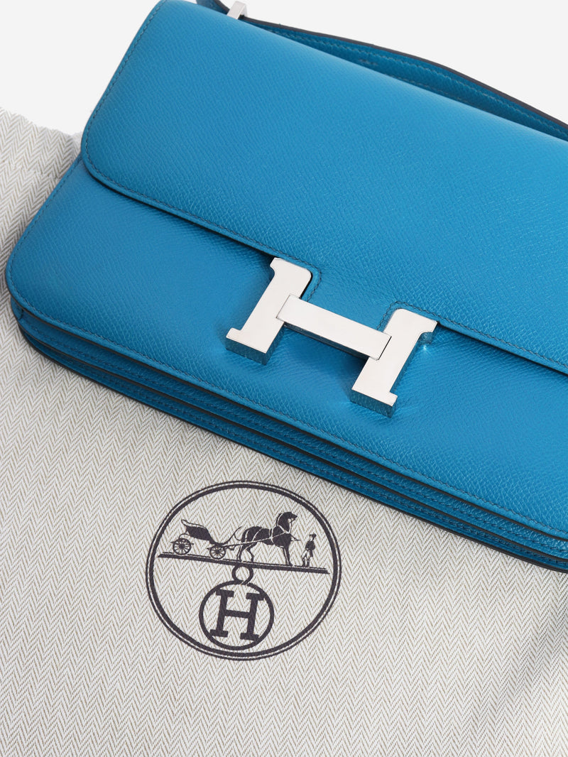 Blue Constance Elan bag in Epsom leather Cross-body bags Hermes 