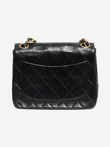 Chanel Black vintage 1989 mini lambskin Classic Single Flap bag