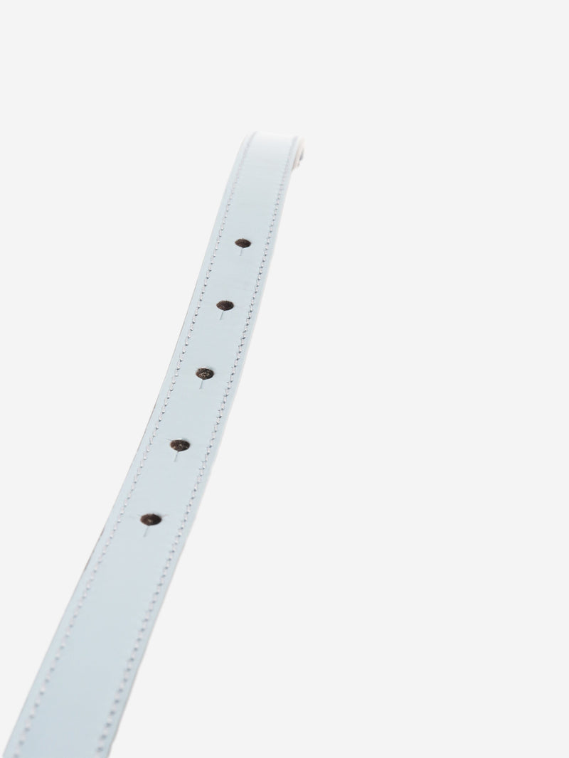 Blue horsebit leather belt Belts Gucci 
