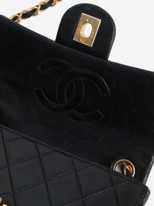 Chanel Black vintage 1989 mini lambskin Classic Single Flap bag