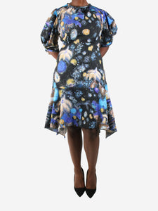 Peter Pilotto Multicolour galaxy printed dress - size UK 18