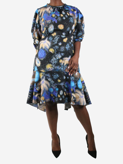 Multicolour galaxy printed dress - size UK 18 Dresses Peter Pilotto 
