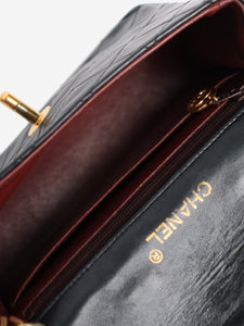 Chanel Black vintage 1989 mini lambskin Classic Single Flap bag