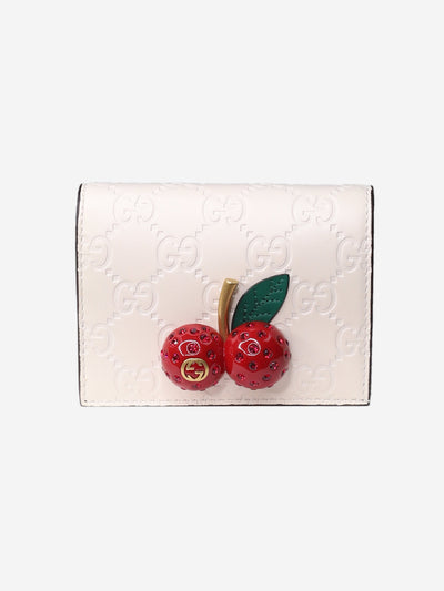 Neutral monogram cherry flap wallet Wallets, Purses & Small Leather Goods Gucci 