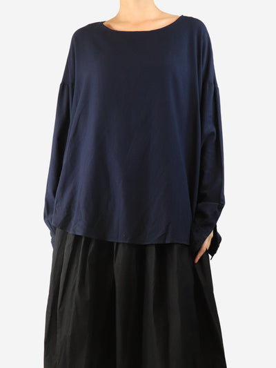 Navy long-sleeved top - size L Tops Album Di Famiglia 