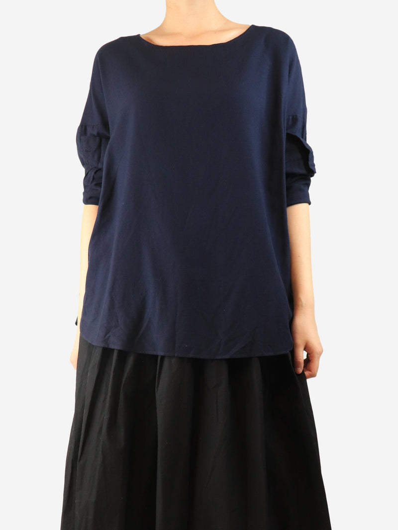 Navy long-sleeved top - size L Tops Album Di Famiglia 