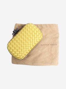 Bottega Veneta Yellow Interraciato clutch