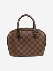 Louis Vuitton Brown Damier Ebene top handle bag