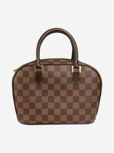 Louis Vuitton Brown Damier Ebene top handle bag